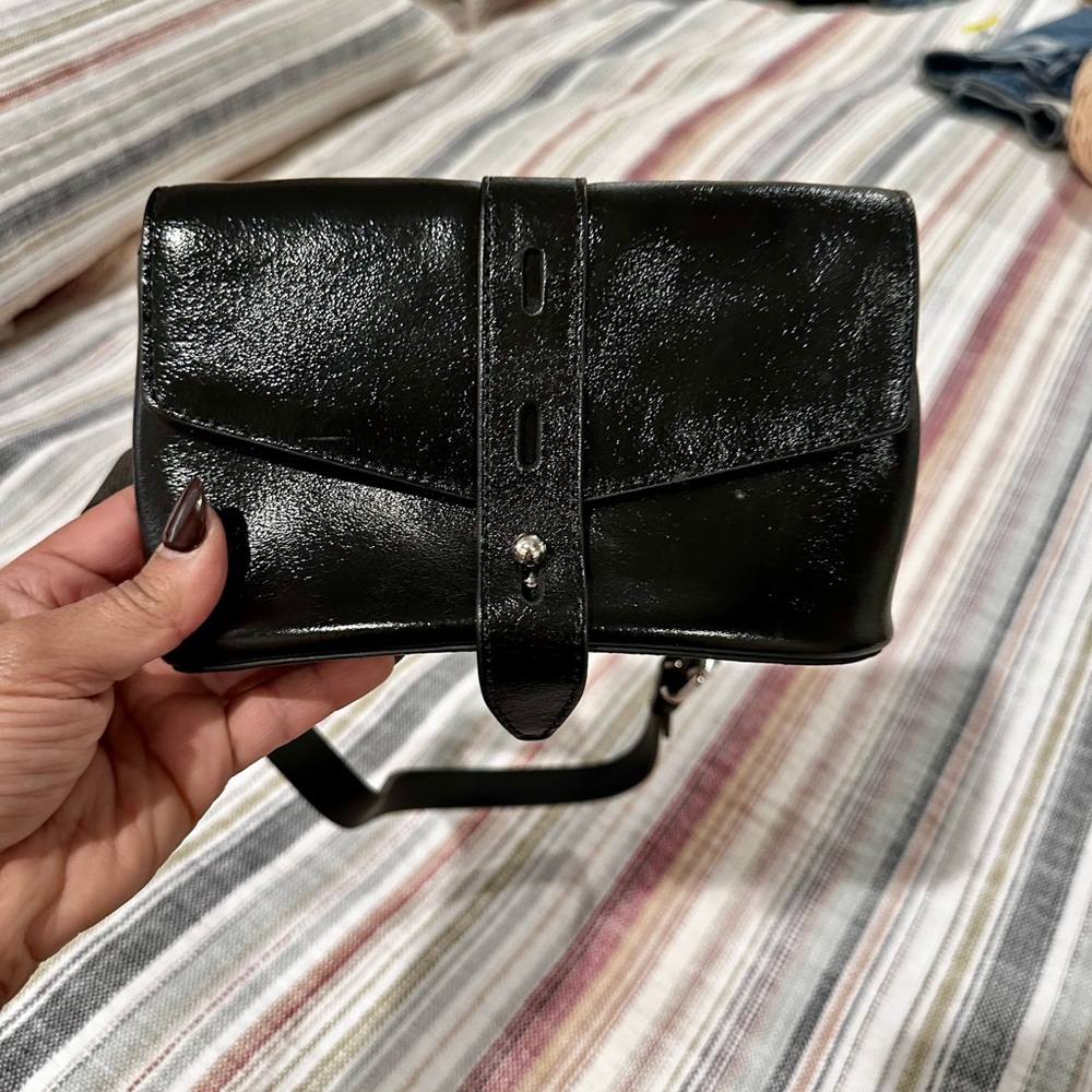 Rebecca Minkoff Black Leather Waist Fanny pack bag s/m size. NWOT